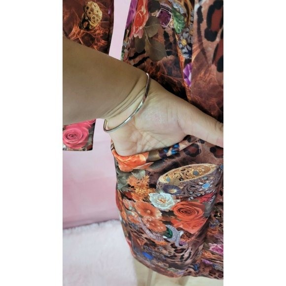 ROSSI ROMA FANCY Multicolor  COAT JACKET design Large NWT  Made in Italy Jewelry - Picture 4 of 13